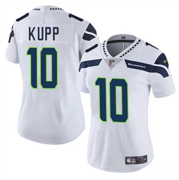 Women%27s Seattle Seahawks #10 Cooper Kupp White 2025 Vapor Limited Stitched Jersey Dzhi->pittsburgh steelers->NFL Jersey